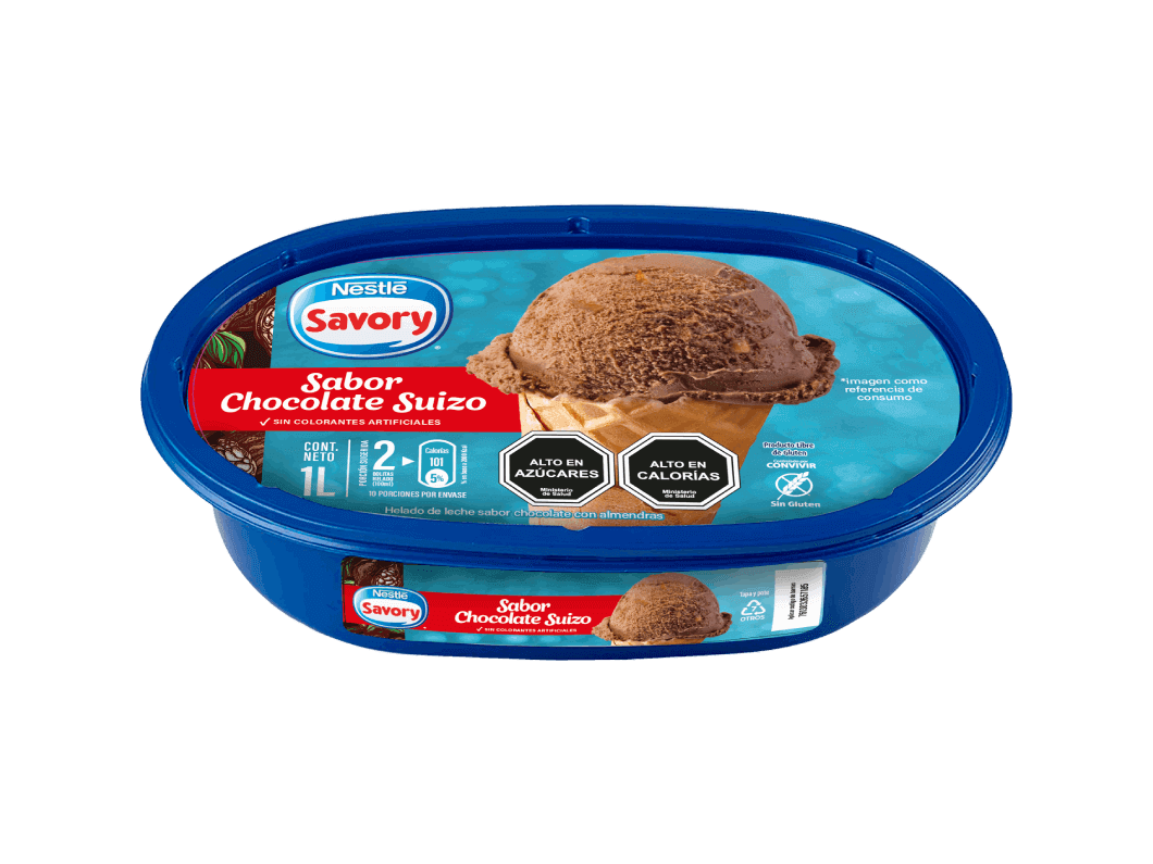 Helado SAVORY® Chocolate Suizo 1L