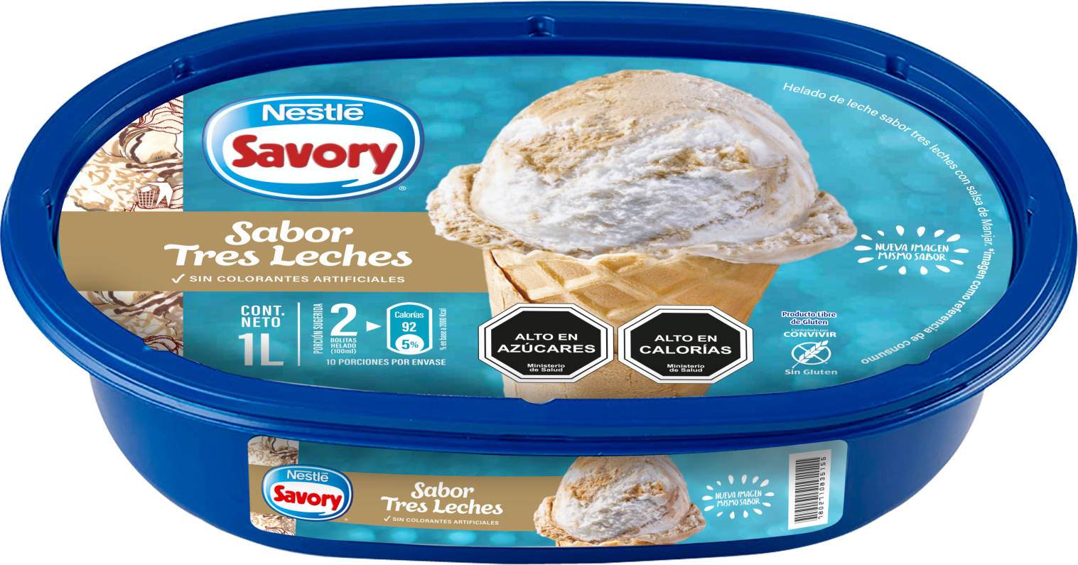 Postre Helado CHARLOT® Tres Leches 1L